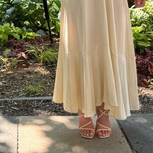 SCHUTZ Cream Strappy Heels